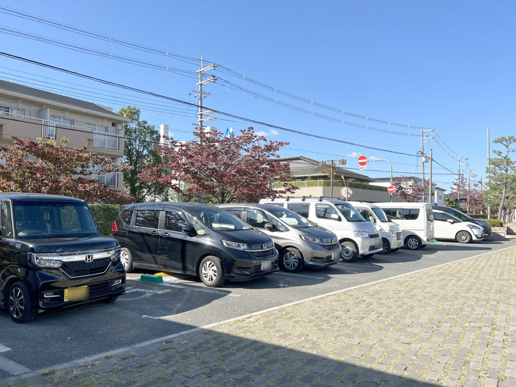 茨木で親子・子供（幼児）にオススメの公園  水尾公園 駐車場